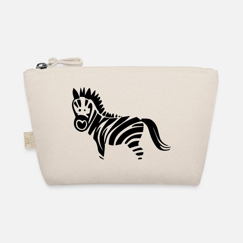 Zebra Design schwarz/ weiss Bio-Täschchen