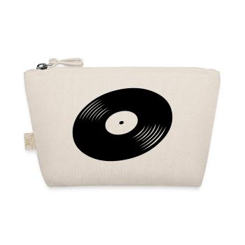 Schallplatte, Vinyl, Record - Bio-Täschchen - Natur - Vorne