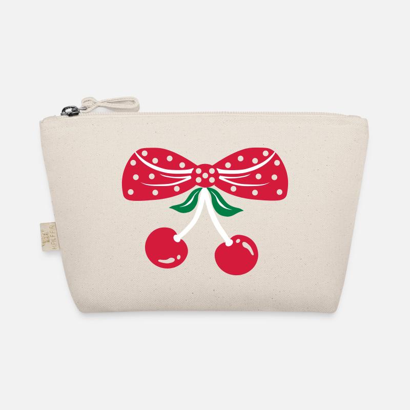 rockabilly kirschen - Bio-Täschchen - Natur