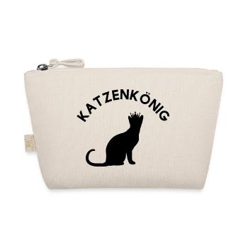 Cat king Funny Jura design - Organic Pouch - nature - Front