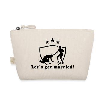 Let´s get married! - Bio-Täschchen - Natur - Vorne