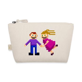 couple love paare wedding verlobung hochzeit224 - Bio-Täschchen - Natur - Vorne