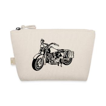 Chopper motorcycle 10_black - Organic Pouch - nature - Front