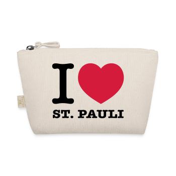 I love St. Pauli - Bio-Täschchen - Natur - Vorne