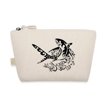 fire shark - Organic Pouch - nature - Front