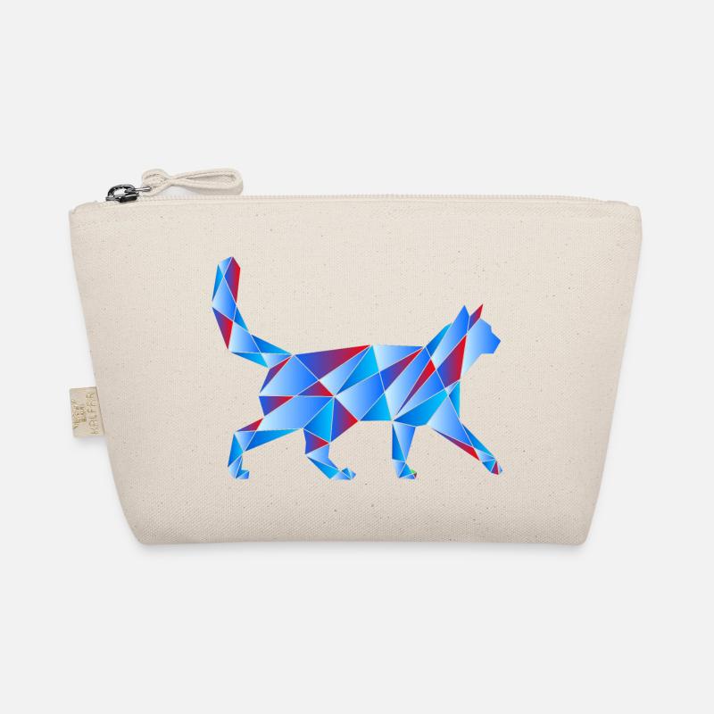 Blaue Katze Bio-Täschchen