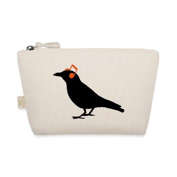 Headphones Headphones notes Raven Bird - Organic Pouch - nature - Front