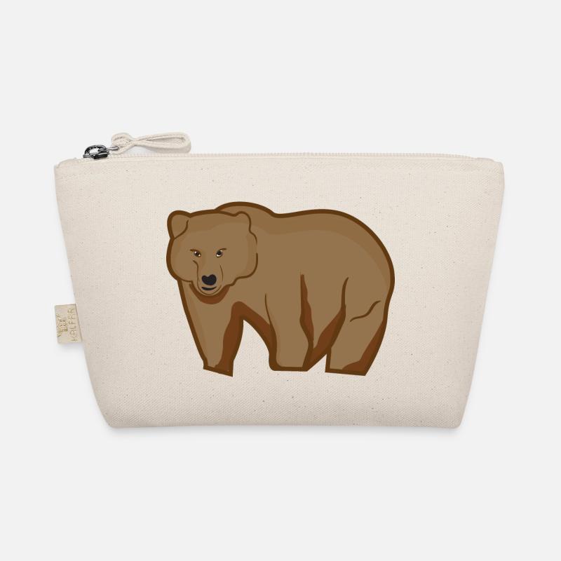 Grizzly Bär - Bio-Täschchen - Natur