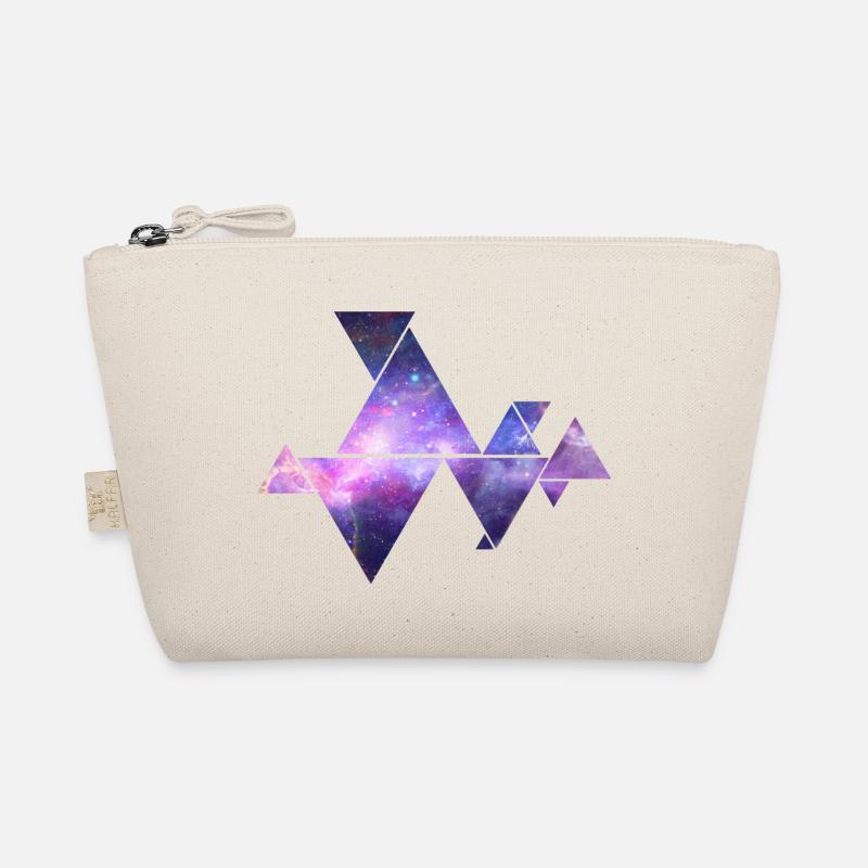 Galaxy triangle facets Organic Pouch