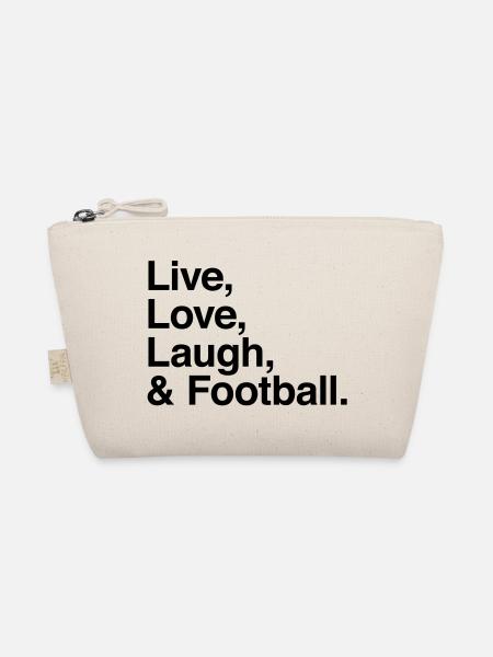 live love laugh and football - passion stade ou tv - Trousse biologique - nature - Devant
