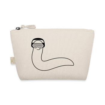 funky_dj_worm - Organic Pouch - nature - Front
