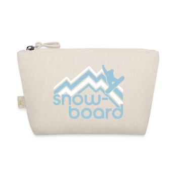 Snowboard - ski - snow - holiday après-ski - Organic Pouch - nature - Front