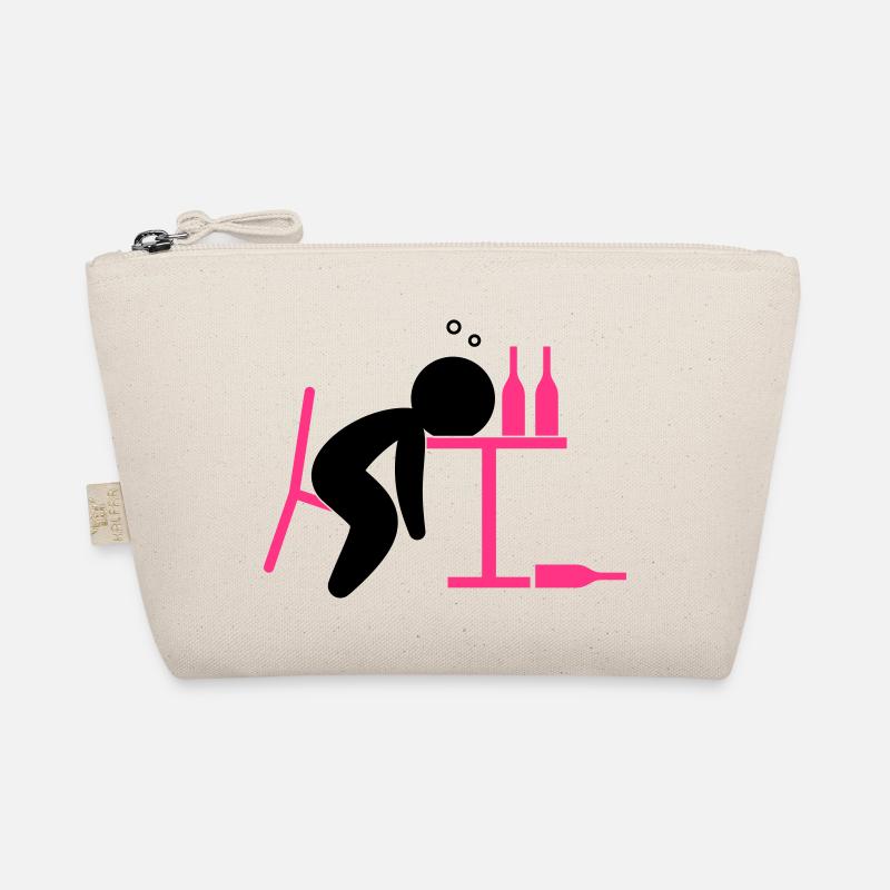 An alcoholic is drunk on the table Organic Pouch