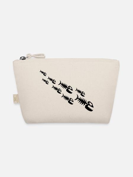 Fish Bone Monsters - Organic Pouch - nature - Front