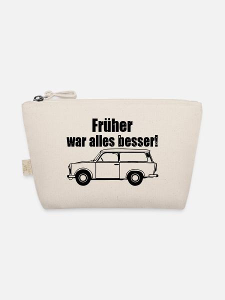 , Trabi , DDR Kult , früher besser (25) - Bio-Täschchen - Natur