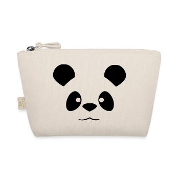 Süßer Panda - Lustiges Tier Design - Bio-Täschchen - Natur - Vorne