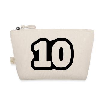 10 / / Ten / / Tenth / / Birthday / / Anniversary - Organic Pouch - nature - Front