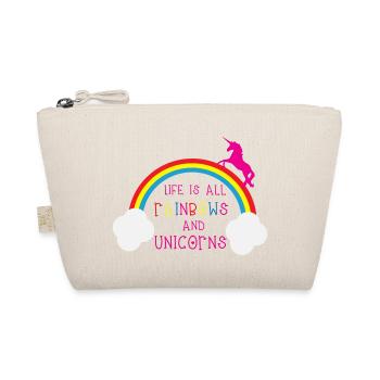Rainbows & Unicorns - Organic Pouch - nature - Front