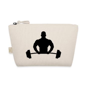 Bodybuilder Logo - Bio-Täschchen - Natur - Vorne