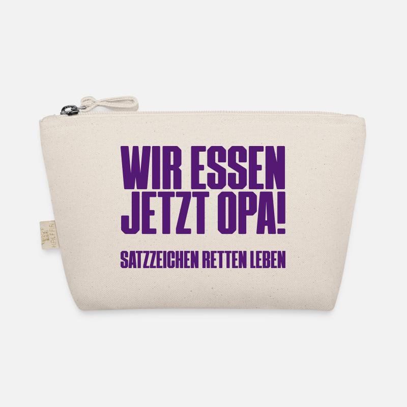 Satzzeichen retten Leben! - Bio-Täschchen - Natur