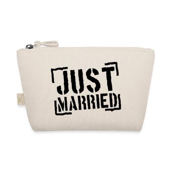 Just Married Stamp Design - Bio-Täschchen - Natur - Vorne