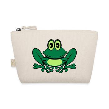 Sweet funny frog - Organic Pouch - nature - Front
