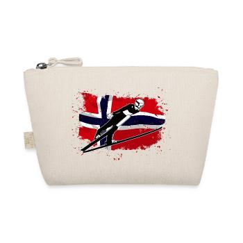 Skispringen - Skijumping - Norway Flag - Bio-Täschchen - Natur - Vorne
