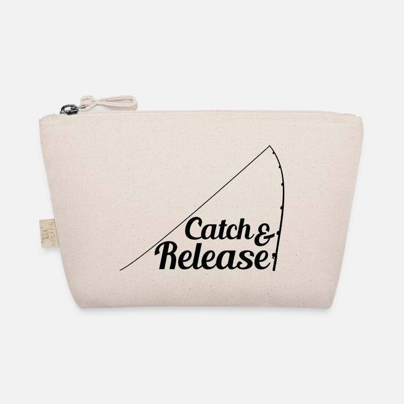 release throw back catch and release angler Organic Pouch