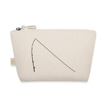 fishing rod angler sport silhouette clipart hobby - Organic Pouch - nature - Front