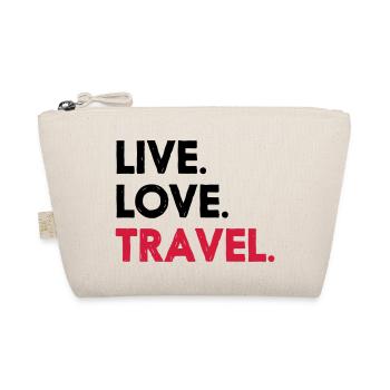LIVE. LOVE. TRAVEL. - Trousse biologique - nature - Devant
