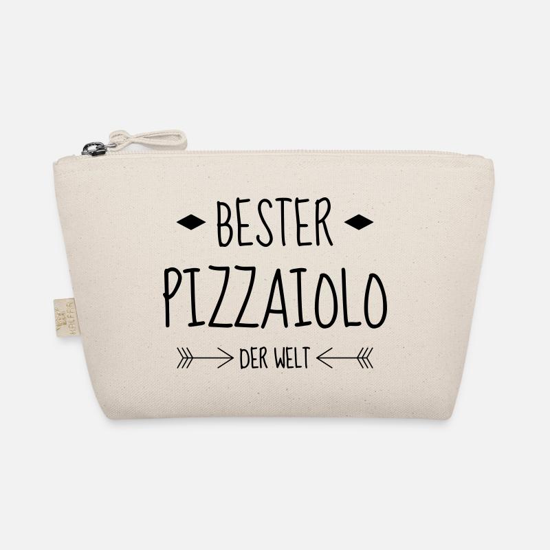 Pizza / pizzaiolo / Italien / Burger - Bio-Täschchen - Natur
