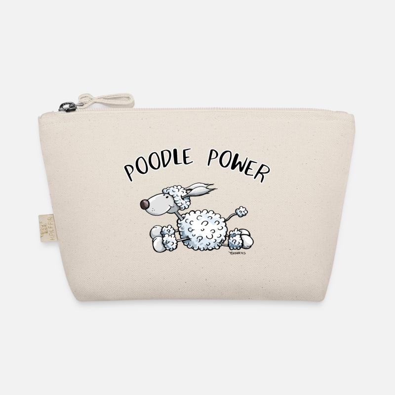 Poodle Power - Bio-Täschchen - Natur