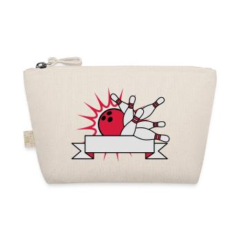 banner text field write name blank area bowling pi - Organic Pouch - nature - Front