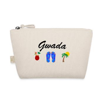 T-Shirt Guadeloupe Gwada Sonne Rum Meer Strand - Bio-Täschchen - Natur - Vorne