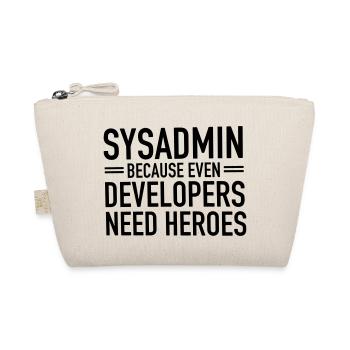 Geek | Sysadmin Held - Bio-Täschchen - Natur - Vorne