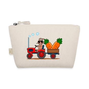 Lapin frais sur tracteur avec des carottes géantes - Trousse biologique - nature - Devant