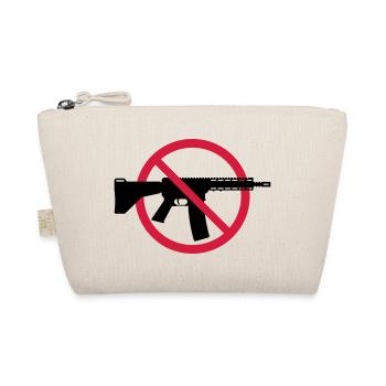 Gun Ban Ban Shield (No Weapons Peace) 2C - Organic Pouch - nature - Front