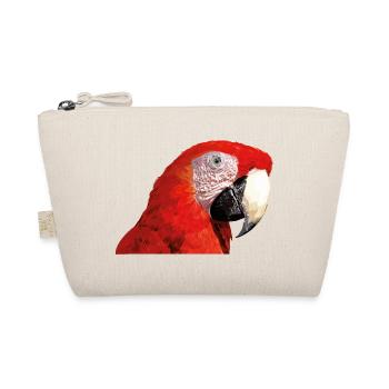 Roter Ara - Bio-Täschchen - Natur - Vorne