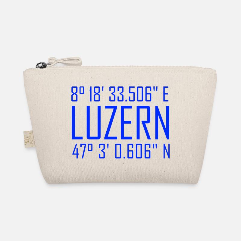 Coordonnées de Lucerne – typographie en référence à la localisation Trousse biologique