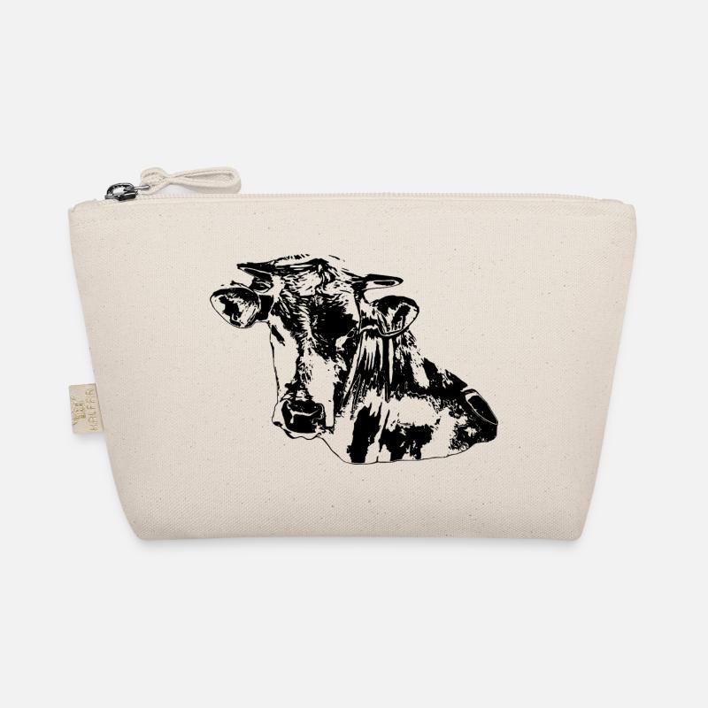 Kuh schwarz Bio-Täschchen