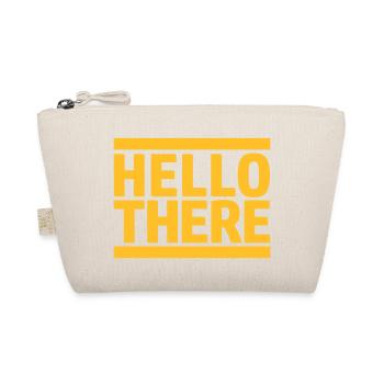 Gelb Hello There - Bio-Täschchen - Natur - Vorne