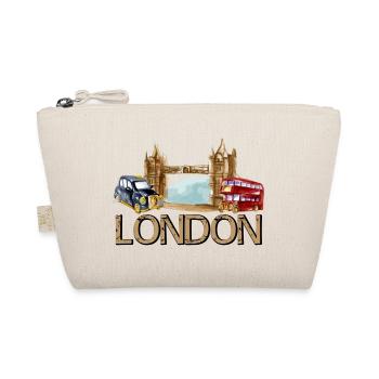 London England Tower Bridge Taxi Bus - Organic Pouch - nature - Front