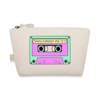 80er Kassette Summer Mix - Bio-Täschchen - Natur - Vorne