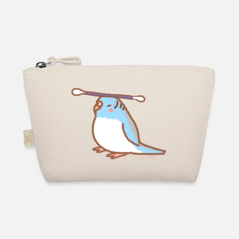 budgie with qtip Organic Pouch