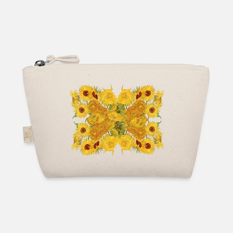 Vincent van Gogh Sonnenblumen Sunflowers Butterfly - Bio-Täschchen - Natur
