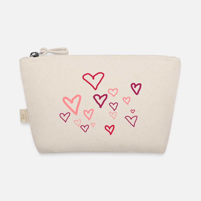 Hearts - Organic Pouch - nature