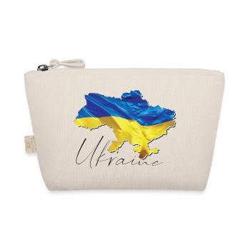 Ukraine Flag in Ukraine Map EN - Organic Pouch - nature - Front
