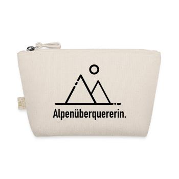 Alpenüberquererin - Bio-Täschchen - Natur - Vorne