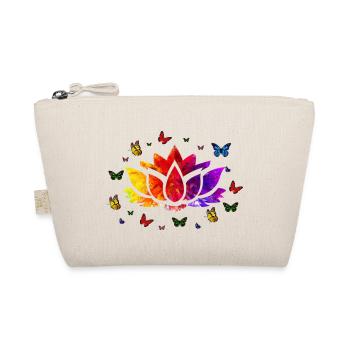 Ich liebe die Lotusblume, Lotus, Lotus Hoodies, Lot - Bio-Täschchen - Natur - Vorne