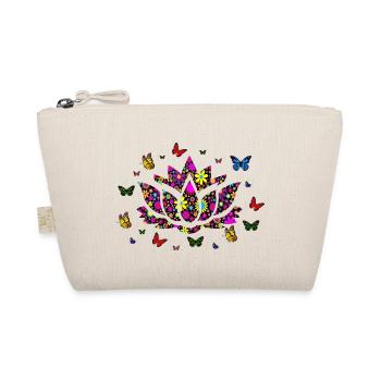 Lotus Blume, Lotus Blume t Shirts, Lotus Hoodies - Bio-Täschchen - Natur - Vorne